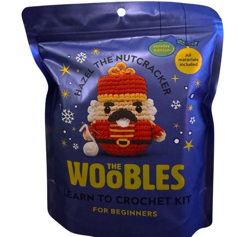 *Discontinued* The Woobles Original Hazel the Nutcracker Holiday Crochet Kit